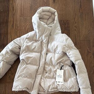 Women's Cream Puffer Jacket